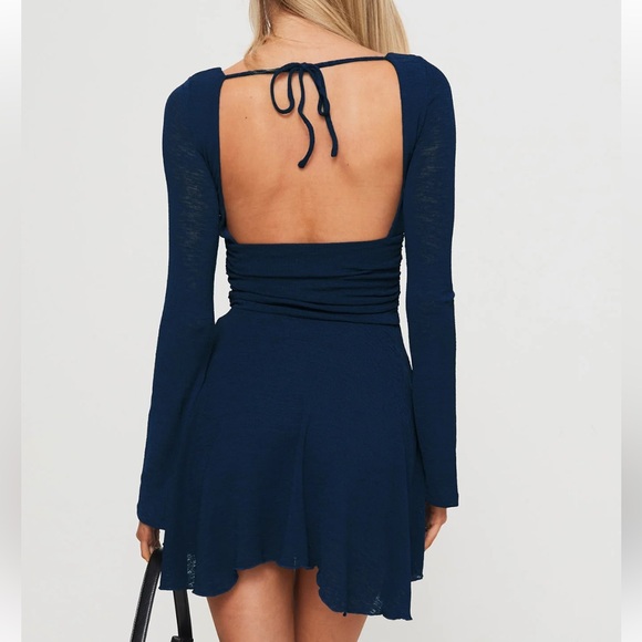 Princess Polly Nautia Long Sleeve Romper in Navy - Picture 4 of 5